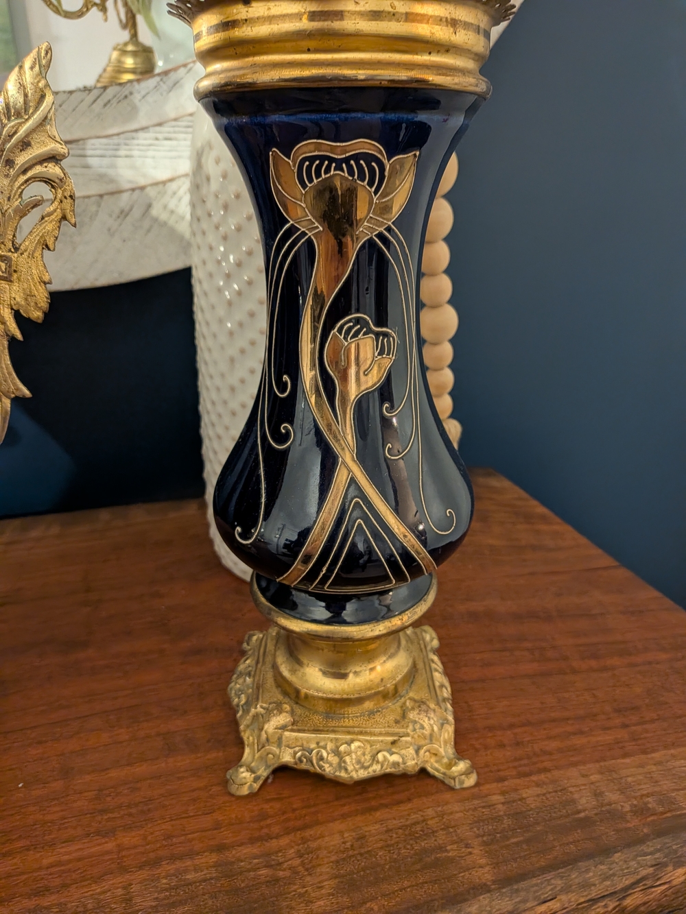 Antique Vintage Mantle Clock/Candleabra  Set

~ French - Circa 1900 ~ - Picture 9 of 15